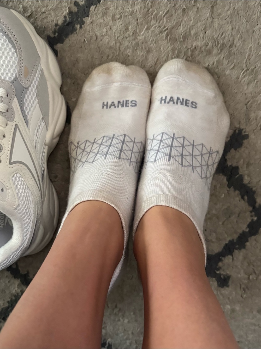 Hanes White Athletic women’s Socks